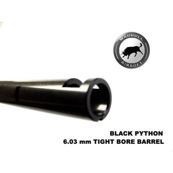 Madbull Airsoft Tight Bore Barrel 6.03id - Black Python