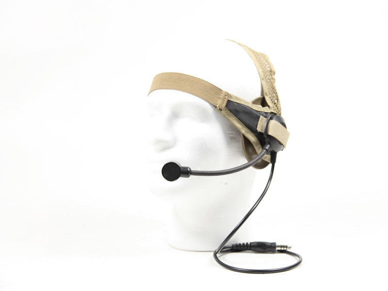 Bravo Airsoft Headset #2 Tan for Motorola one pin