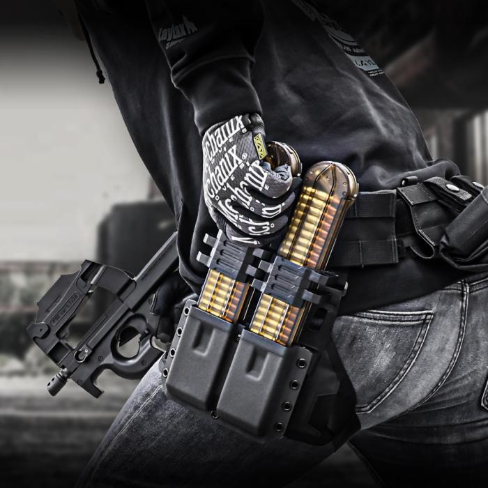 Battle Style P90 Double Mag Pouch by Laylax