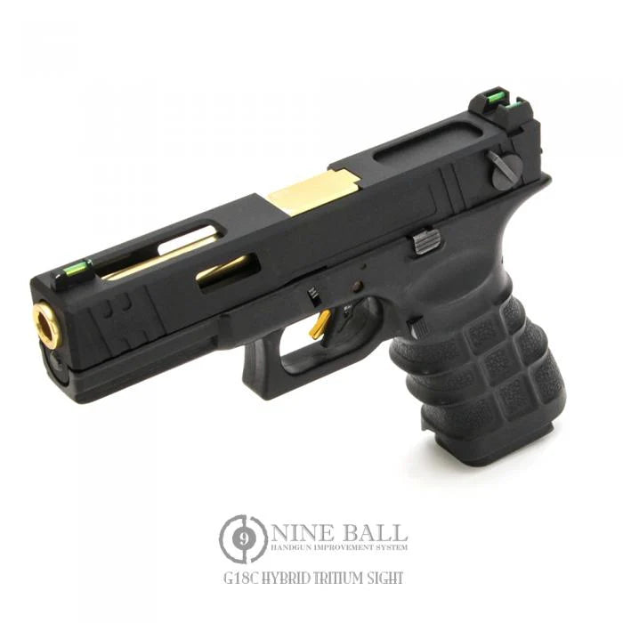 Nineball TM G18C GBB Hybrid Tritium Sight Set