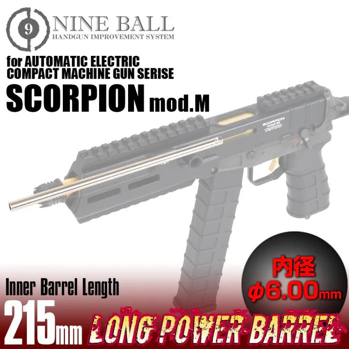 Nineball TM Scorpion Mod M AEG Extended Power 6.00mm Inner Barrel