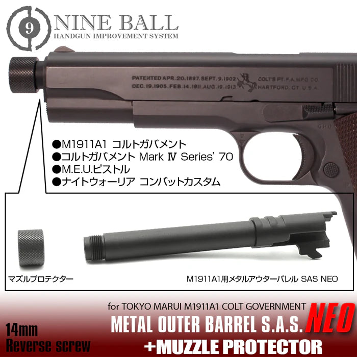 Nineball TM 1911 Threaded Outer Barrel