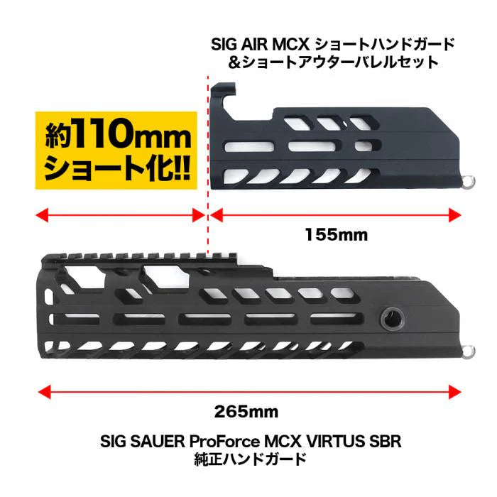 Nitro Vo. SIG Air MCX MLOK Handguard and Outer Barrel Set by Laylax