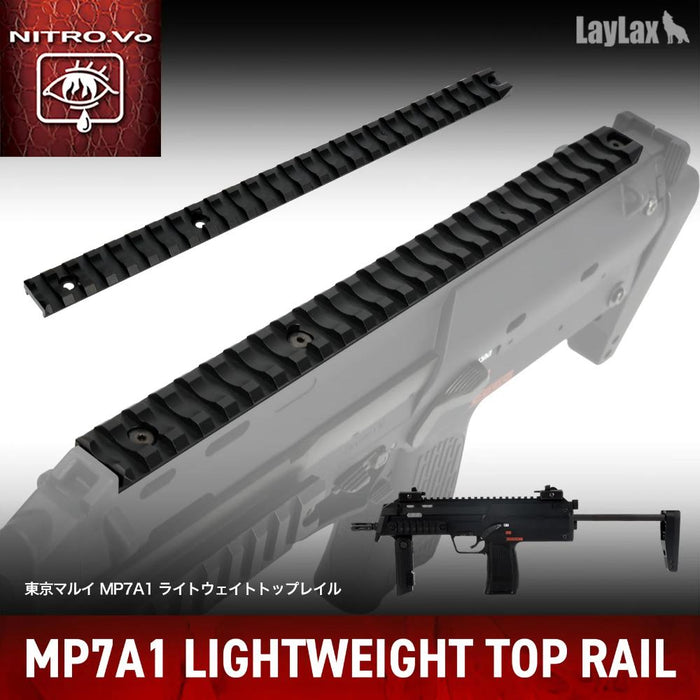 Nitro Vo Lightweight Top Rail for TM MP7A1 GBB/AEG by Laylax