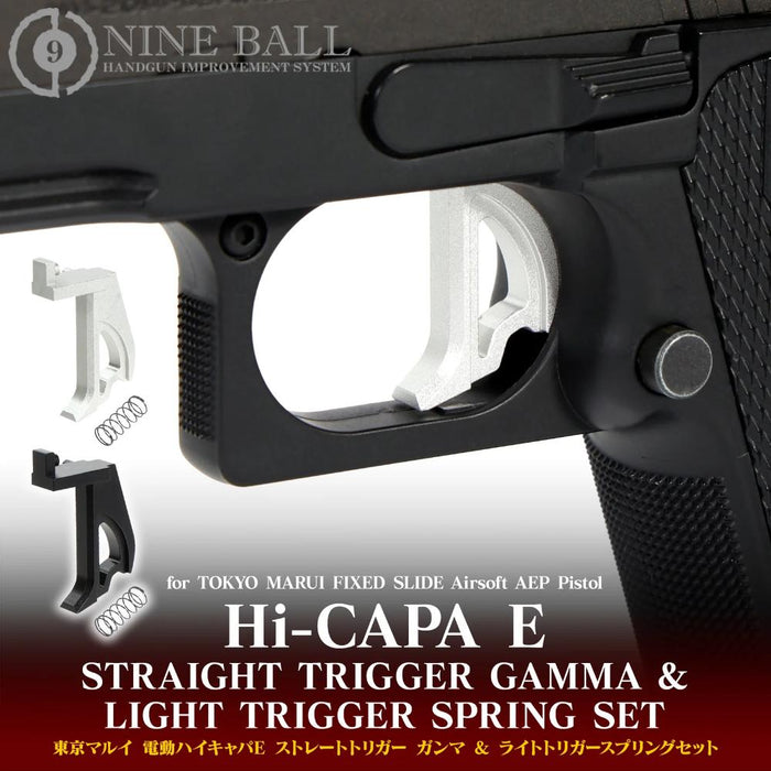 Nineball Gamma Light Straight Trigger and Spring for TM AEP Hi-Capa E by Laylax
