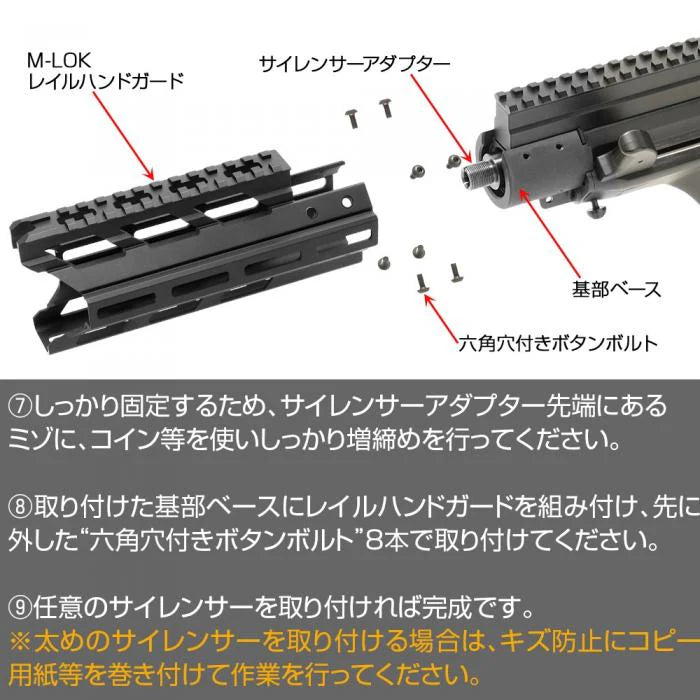 Nitro Vo. Steyr High Cycle MLOK Rail Handguard by Laylax