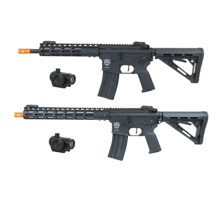 Classic Army full metal M4 MLOK AEG with red dot sight package