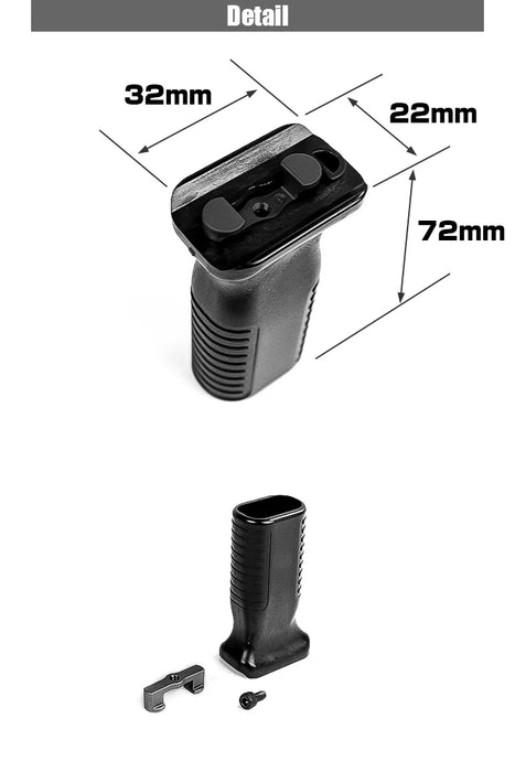 Nitro Vo. Keymod Compact Foregrip by Laylax