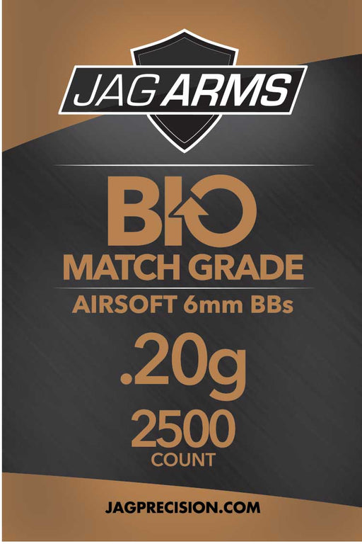 JAG Armament Biodegradable .20 gram 2500rd White BB