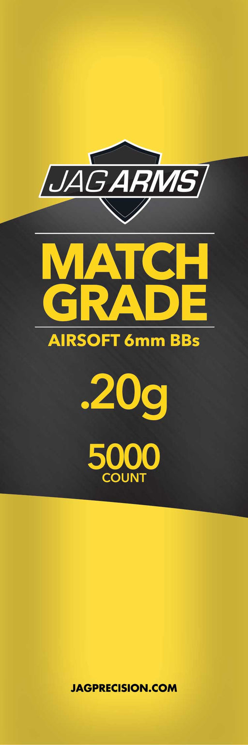 JAG Armament Match Grade .20 gram 5000rd White BB