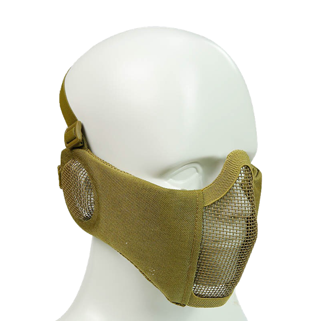 airsoft protection gear Bravo Airsoft Tactical Gear: V4 Strike Metal Mesh Face Mask with Ear P — JAG Precision Inc