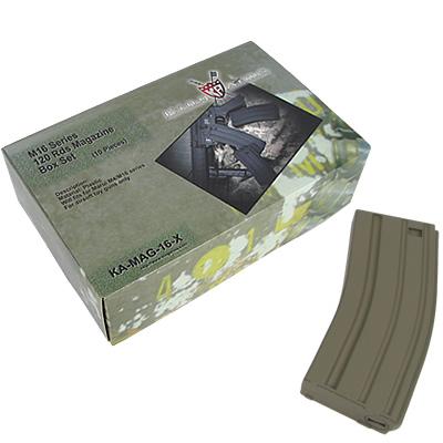 King Arms M16 120 Rounds Magazines Box Set in Black -10pcs
