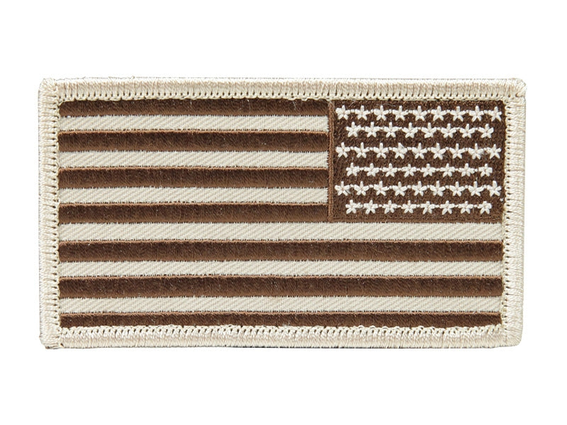 PATCH: USA Flag in Desert Tan (Arm/Reversed)