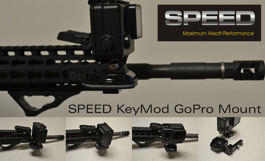 Speed Airsoft Keymod GoPro Rail Mount Kit (SA3738)
